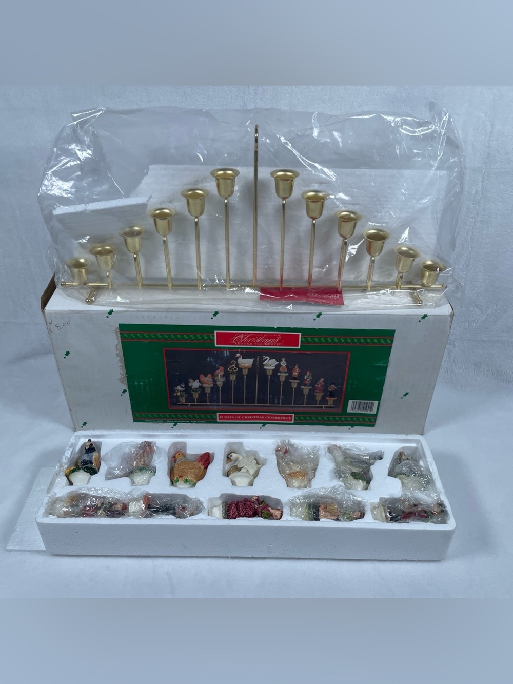1994 House of Lloyd Christmas Around The World 12 Days of Christmas Centerpiece